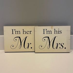 Mr. & Mrs. Signs EUC